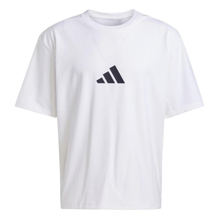 Adidas Men's White Z.n.e. Loose-Fit T-Shirt in Size XL, Sports Direct