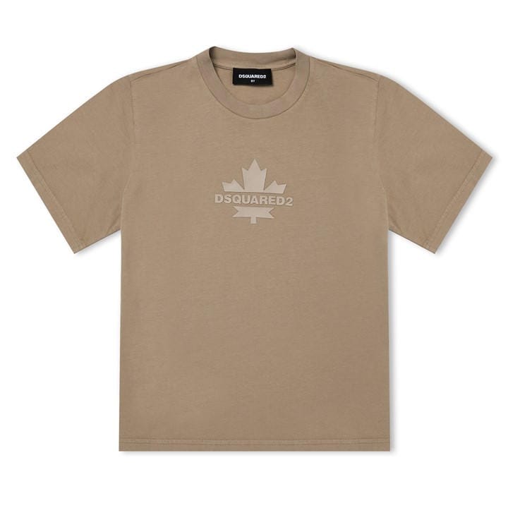 Dsquared2 Boys Beige Logo T-Shirt  in Size 13 - 14 Years, Sports Direct