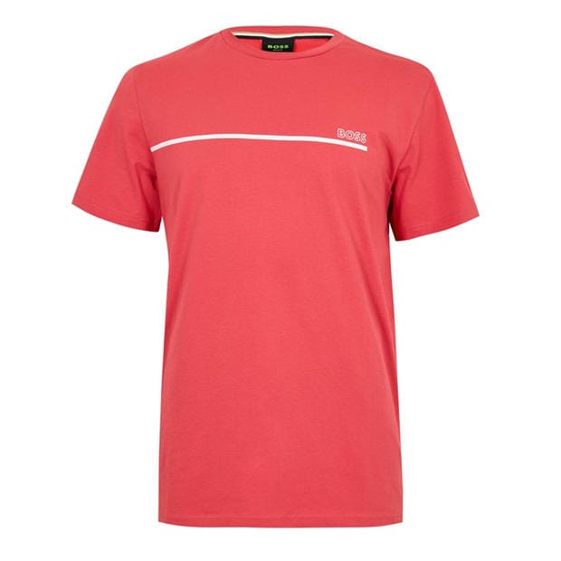 Red 609 - Boss - Mens BOSS Bodywear Short Sleeve Soft T-Shirt (Stormfish)
