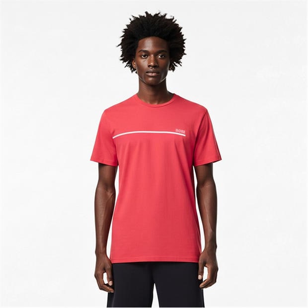 Red 609 - Boss - Mens BOSS Bodywear Short Sleeve Soft T-Shirt (Stormfish)