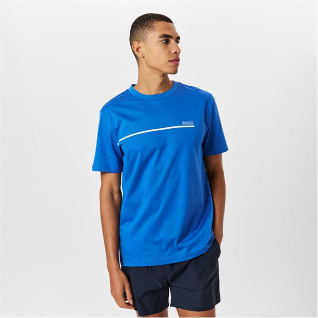 Royal Blue 490 - Boss - Mens BOSS Bodywear Short Sleeve Soft T-Shirt (Stormfish)