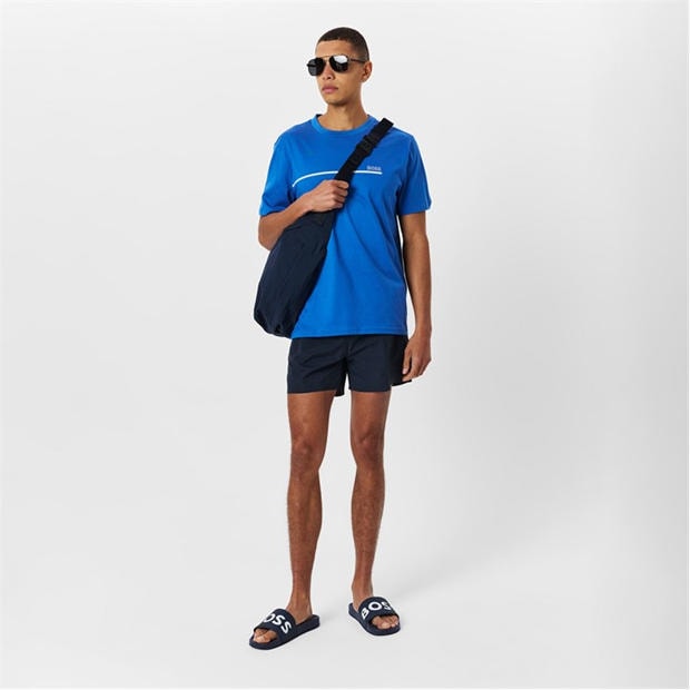 Royal Blue 490 - Boss - Mens BOSS Bodywear Short Sleeve Soft T-Shirt (Stormfish)