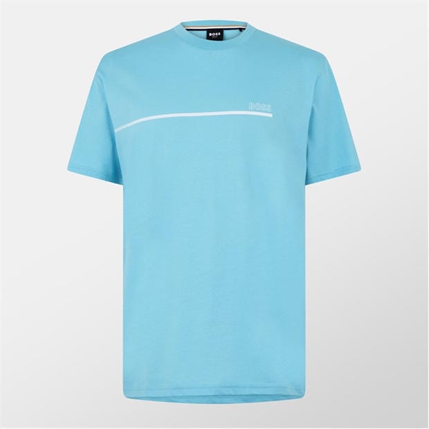 Aqua 455 - Boss - Mens BOSS Bodywear Short Sleeve Soft T-Shirt (Stormfish)