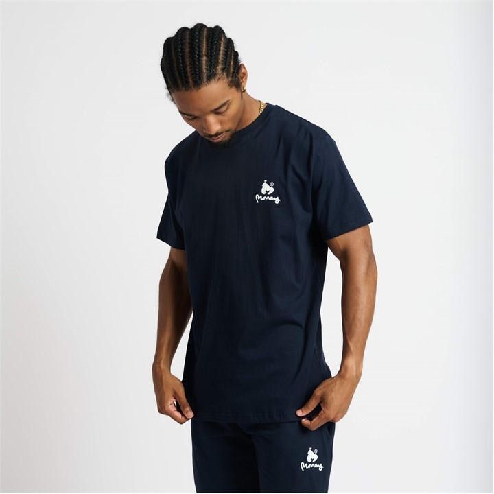 Money Men's Blue Lounger Ape Tee in Size M, Sports Direct