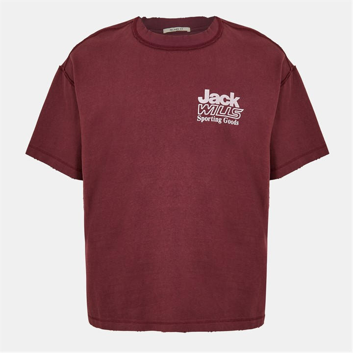 Jack Wills Men's Brown Jw Bold Graphic Regular Fit T-Shirt in Size M, Sports Direct