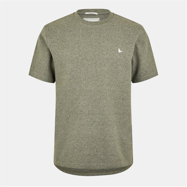 Jack Wills Men's Green Jw Bubble Texture Regular Fit T-Shirt in Size 2XL, Sports Direct