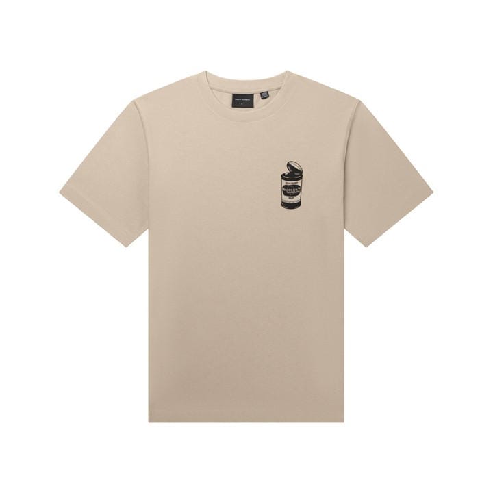 Daily Paper Men's Beige Soup Regular Fit T-Shirt in Size M, Sports Direct