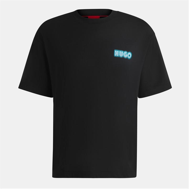 Hugo Men's Black Duwood Regular Fit T-Shirt in Size L, Sports Direct