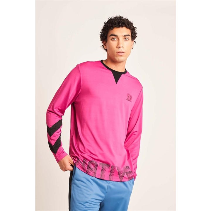 Native Youth Men' Purple Geller Long-Sleeve T-Shirt in Size S, Sports Direct