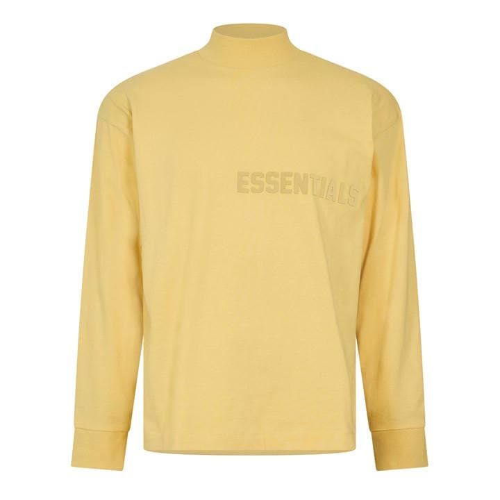 Fear Of God Essentials Men's Yellow Long Sleeve T-Shirt in Size L, Sports Direct