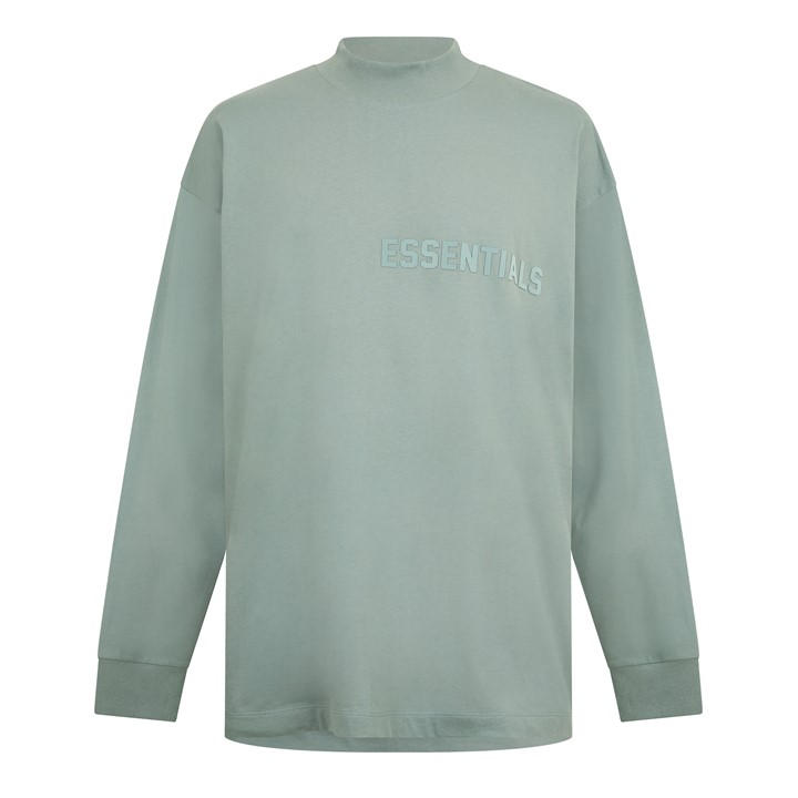 Fear Of God Essentials Men's Green Long Sleeve T-Shirt in Size 2XS, Sports Direct