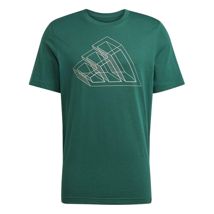 Adidas Men's Green Graphic Logo T-Shirt in Size M, Sports Direct