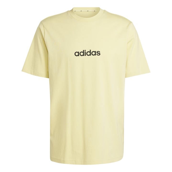 Adidas Men's Yellow Graphic Logo T-Shirt in Size 2XL, Sports Direct