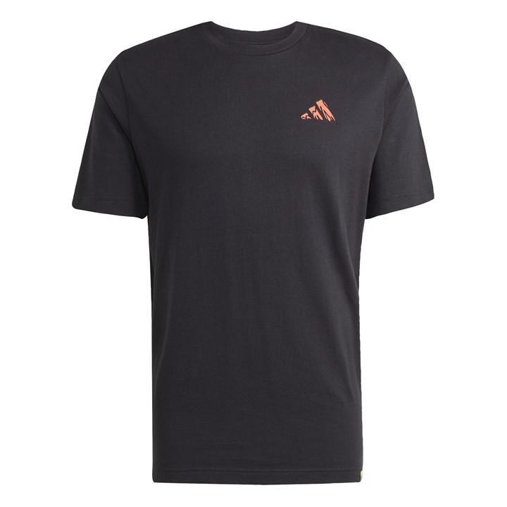 Adidas Men's Black Graphic Logo T-Shirt in Size L, Sports Direct