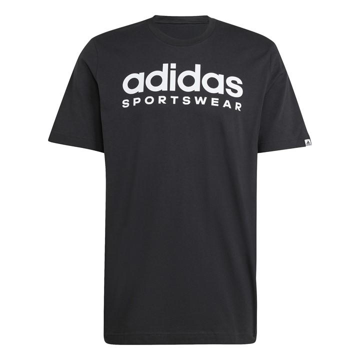 Adidas Men's Black Graphic Logo T-Shirt in Size M, Sports Direct