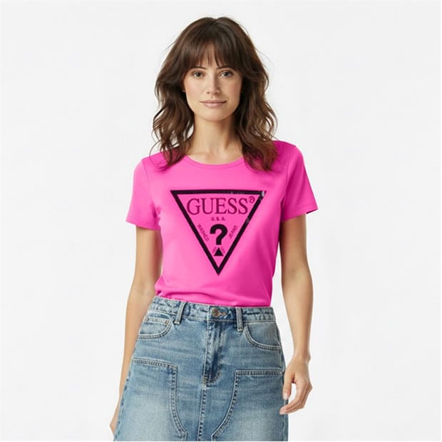 Guess Girl's Core Logo T Shirt | SportsDirect.com Moldova
