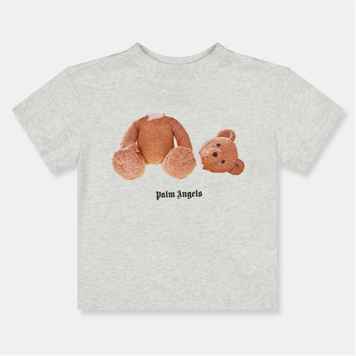 Palm Angels Boys Grey  Bear T Shirt in Size 11 - 12 Years, Sports Direct