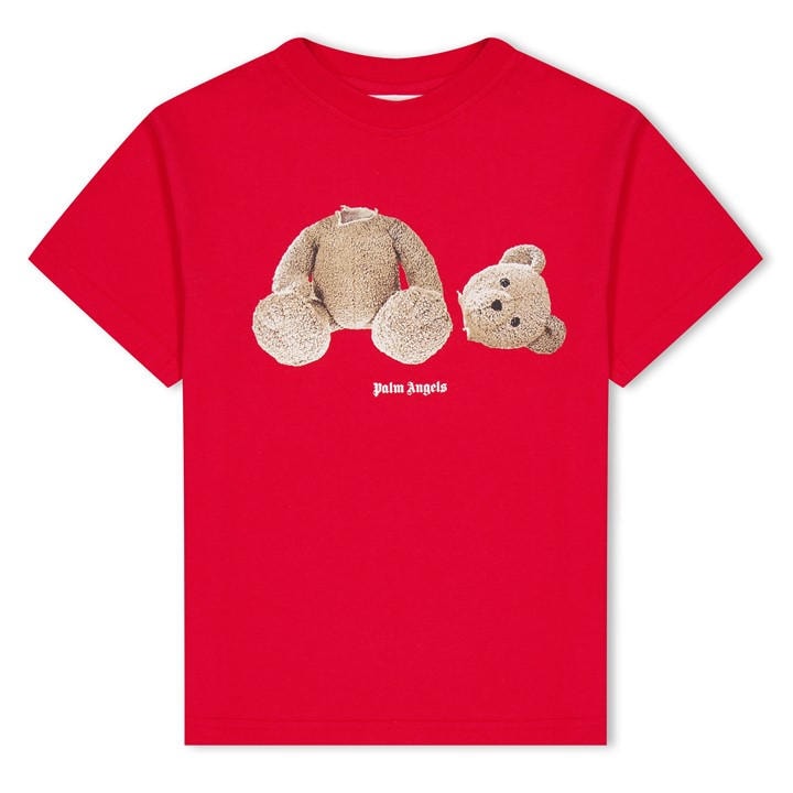 Palm Angels Boys Red  Bear T Shirt in Size 9 - 10 Years, Sports Direct