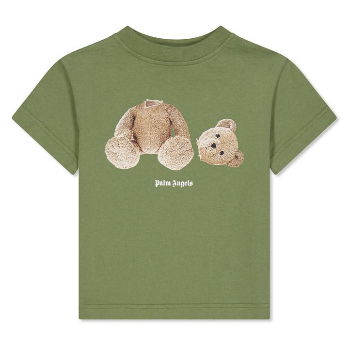 Palm Angels Boys Green  Bear T Shirt in Size 9 - 10 Years, Sports Direct