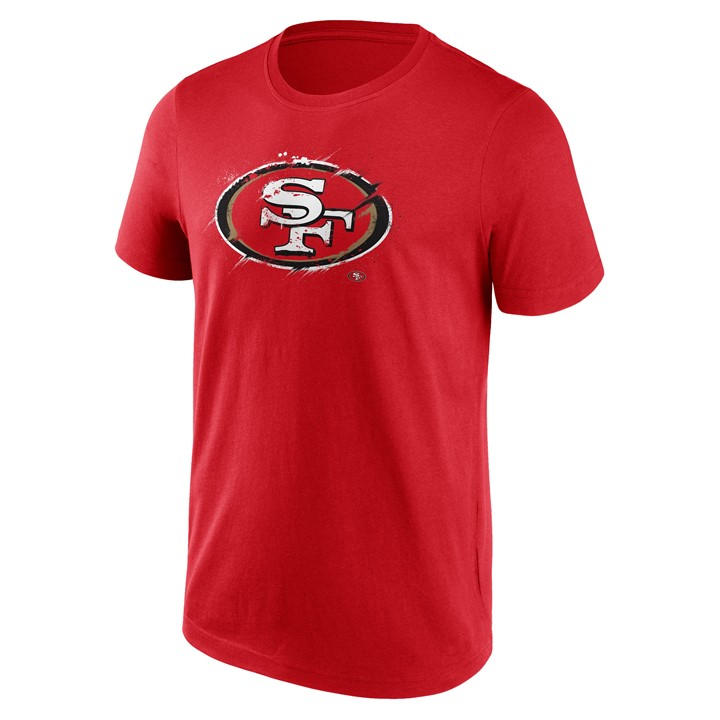 Nfl  Red Splatter Tee  in Size M, Sports Direct