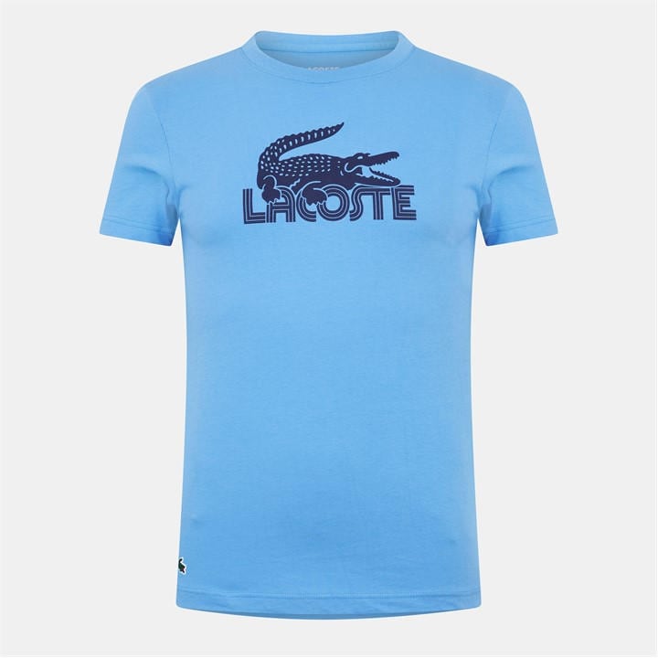 Lacoste Men's Blue Regular Fit T-Shirt in Size XS, Sports Direct