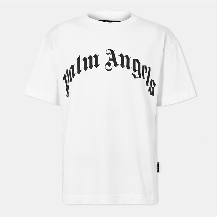Palm Angels Men' White Oversized T-Shirt in Size S, Sports Direct