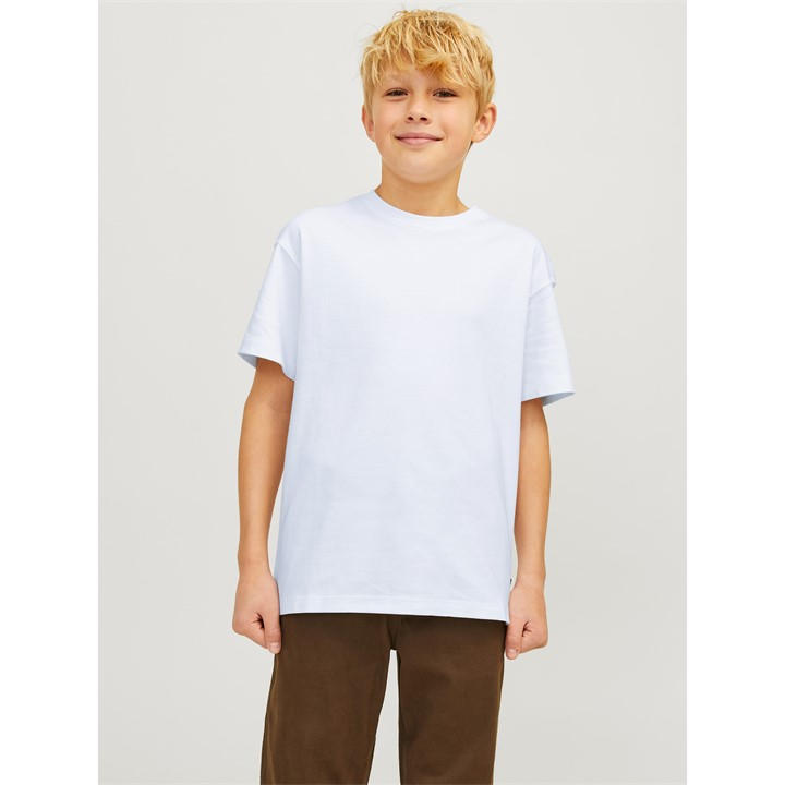Jack And Jones Boys White Regular Fit T-Shirt Juniors Size 11
