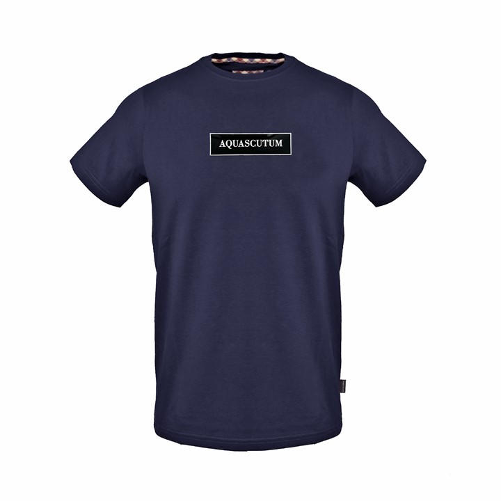 Aquascutum Men' Blue T-Shirt in Size S, Sports Direct