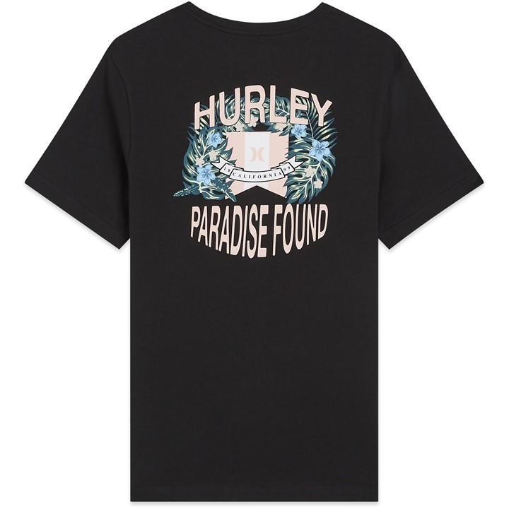 Hurley Men' Black Graphic T-Shirt in Size S, Sports Direct