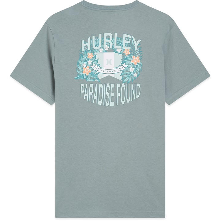 Hurley Men' Green Graphic T-Shirt in Size S, Sports Direct