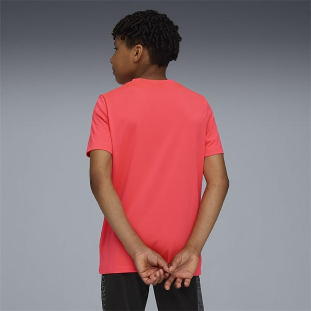 GlowingRed-W - Puma - Unisex Kids' Tad Essentials T-Shirt