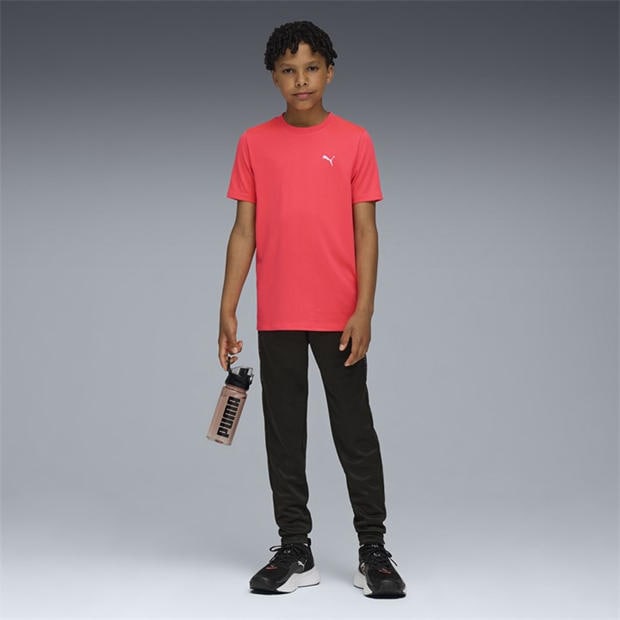 GlowingRed-W - Puma - Unisex Kids' Tad Essentials T-Shirt