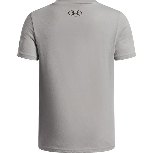 Titanium/Green - Under Armour - Kids' Foundation Short-Sleeve Regular Fit T-Shirt