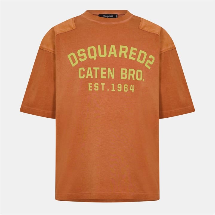 Dsquared2 Men' Red Dsq Caten Oversized T-Shirt in Size S, Sports Direct