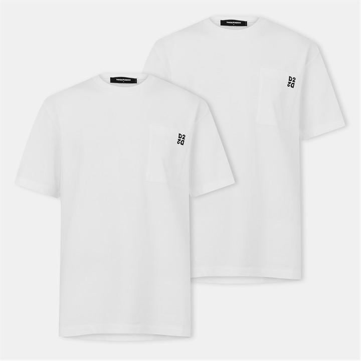 Dsquared2 Men' White Soft Breathable T-Shirt in Size S, Sports Direct