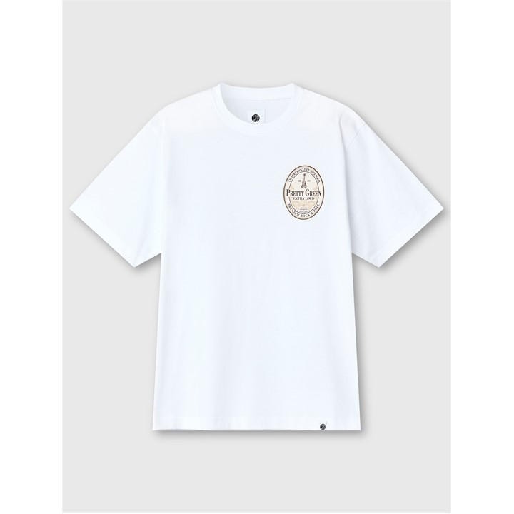 Pretty Green Men's T-Shirt White Extra Large - Image 3