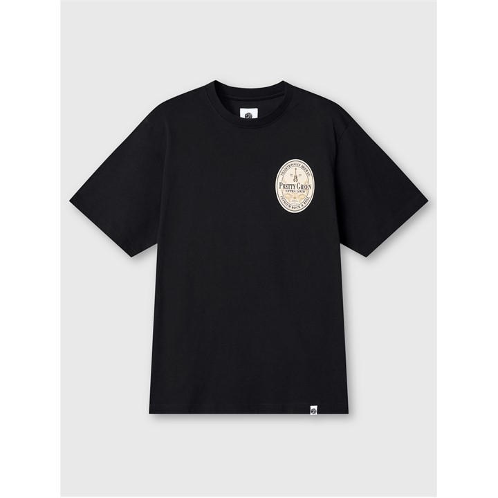 Pretty Green Men's T-Shirt - Black - Small - Image 3