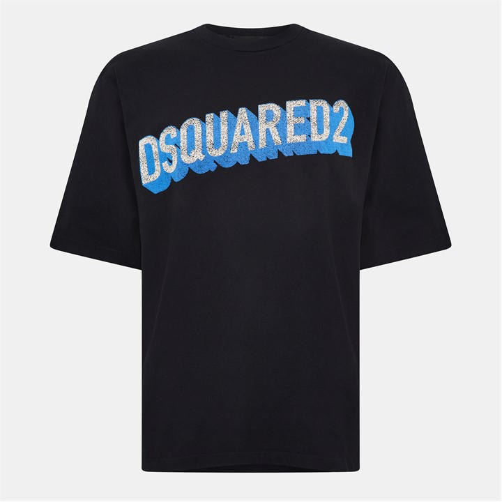Italy  Men'  Cotton T-Shirt, Football by DSQUARED2 in Size S, Sports Direct