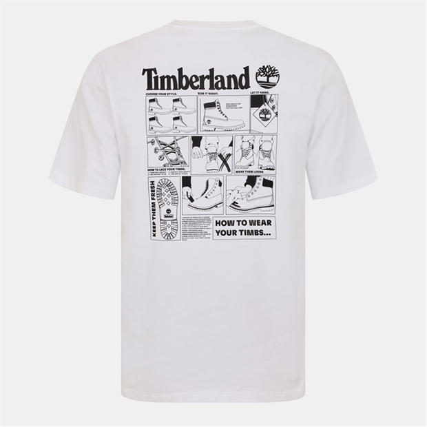 White - Timberland - Men's T-Shirt