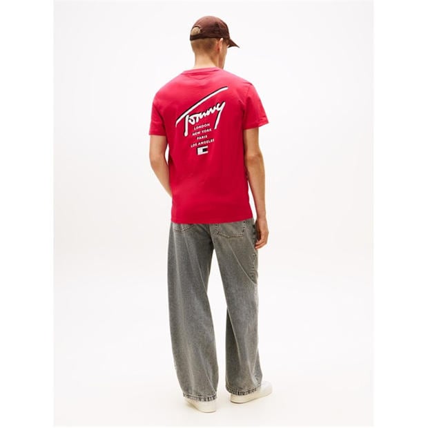 Bohemian Rose - Tommy Jeans - Back Flag Logo T-Shirt