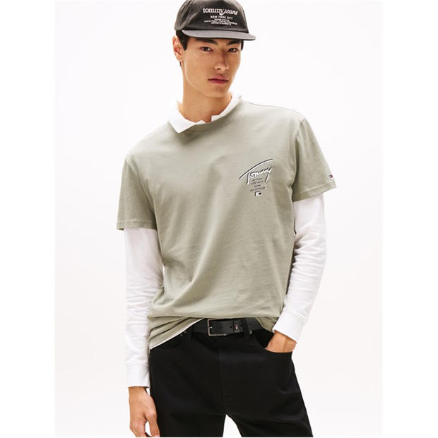 Сейдж Сиг - Tommy Jeans - Back Flag Logo T-Shirt