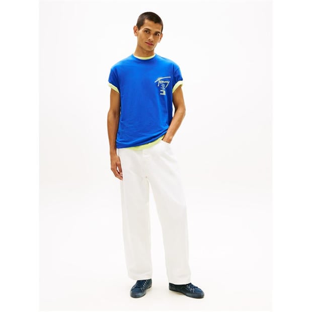 Sig City Blue - Tommy Jeans - Back Flag Logo T-Shirt