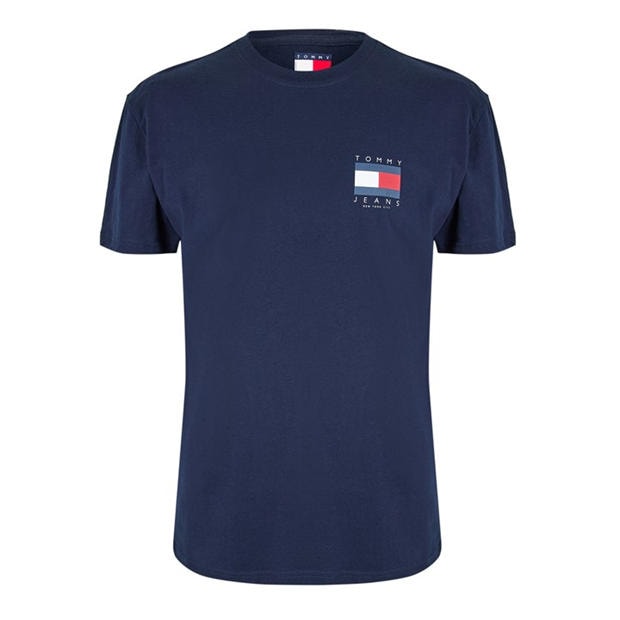 Flag Basic Navy - Tommy Jeans - Back Flag Logo T-Shirt