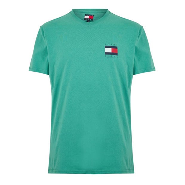 Flag Green - Tommy Jeans - Back Flag Logo T-Shirt