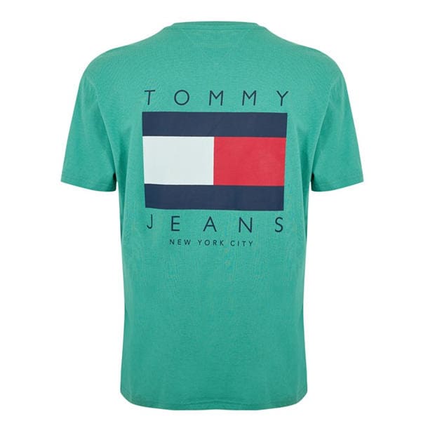 Flag Green - Tommy Jeans - Back Flag Logo T-Shirt