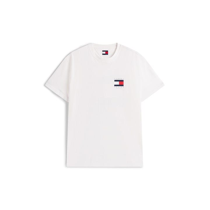 Tommy Jeans Men's White Back Flag Logo T-Shirt in Size 2XL, Sports Direct