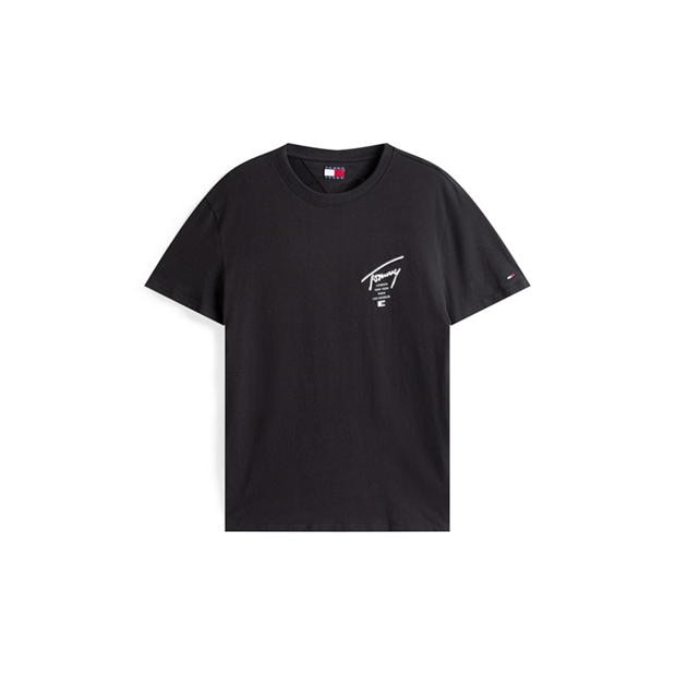 Черен Sig 2 - Tommy Jeans - Back Flag Logo T-Shirt