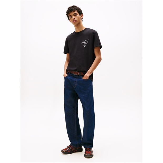 Черен Sig 2 - Tommy Jeans - Back Flag Logo T-Shirt