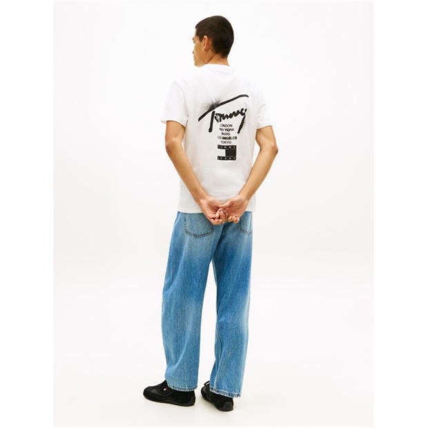 Sig Ecru - Tommy Jeans - Back Flag Logo T-Shirt