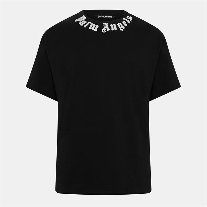 Palm Angels Men's Black Oversized T-Shirt in Size L, Sports Direct